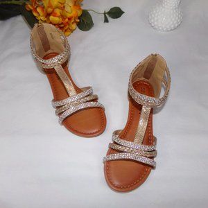 Sean Alan Kylie Sandal Gold Girl's Size 5